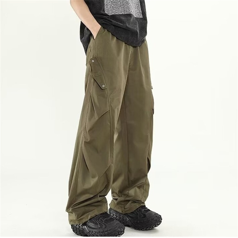 Cargo Pant Wide - Pantaloni Cargo Neri da Uomo Stile