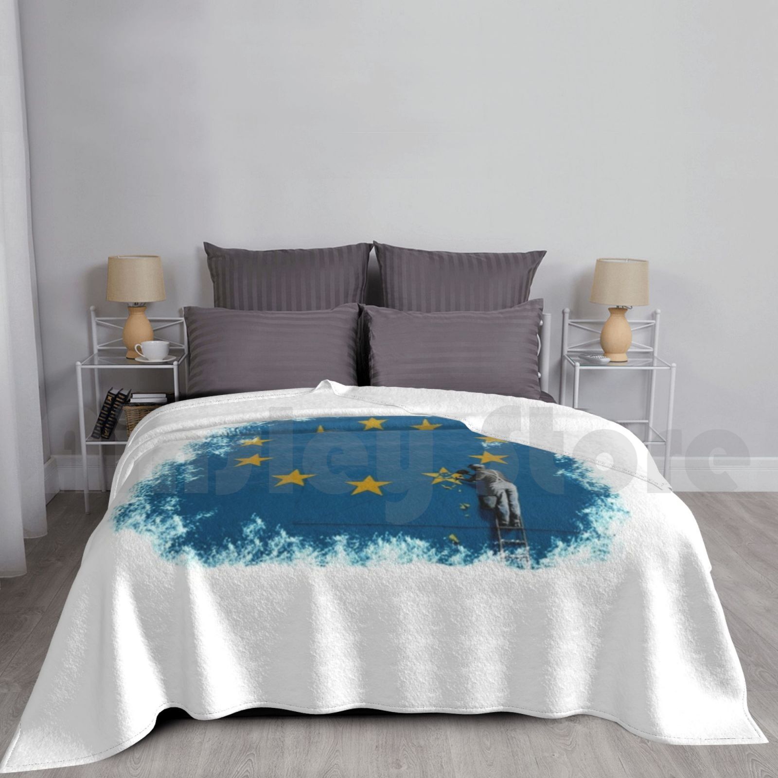 Street Fashion Uk - Coperta europea Moda personalizzata Banksy Eu