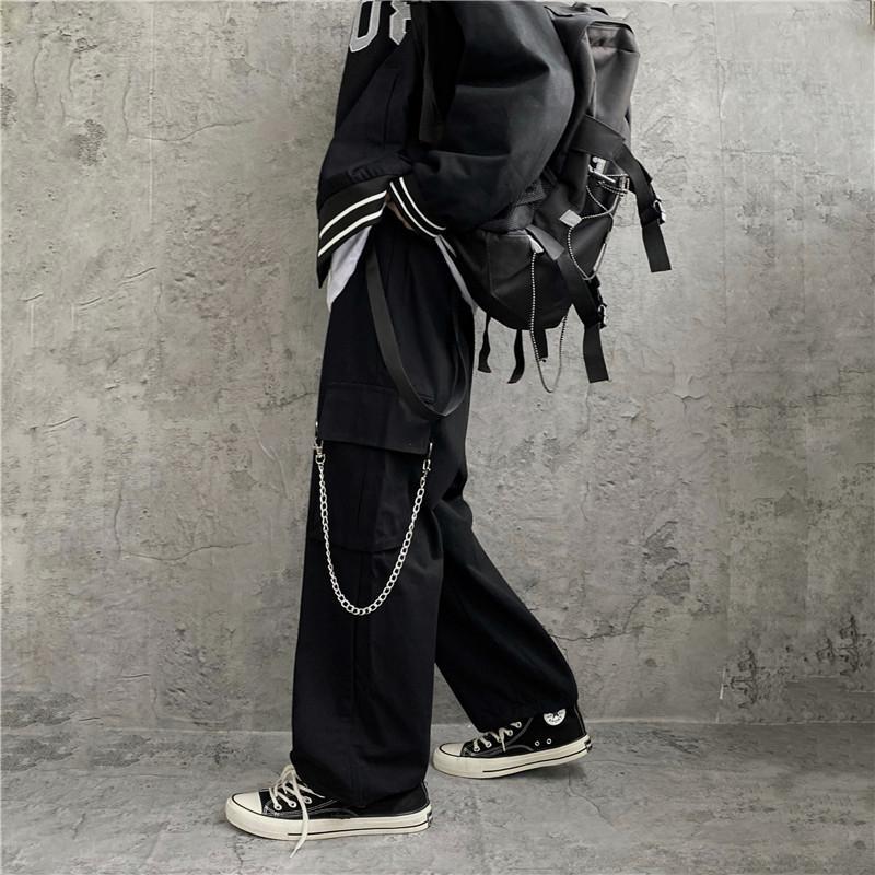 Cargo Pant Wide - Pantaloni Cargo Stile Coreano Hip Hop