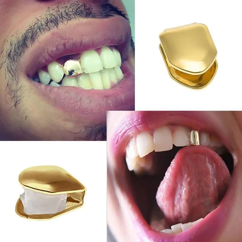 Street Fashion Jewelry - 1/2/3/4 pz. Grill per Denti Singoli