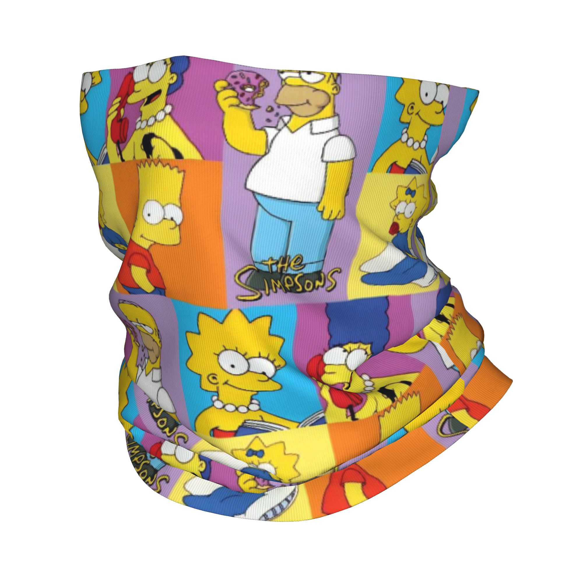 Balaclava Face Mask - S-Simpson Bandana Copricollo Stampato Passamontagna Maschera