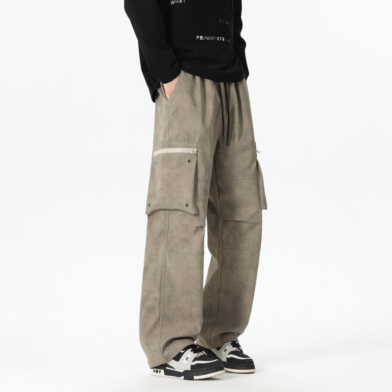 Cargo Pant Wide - Tasca elastica a vita alta da