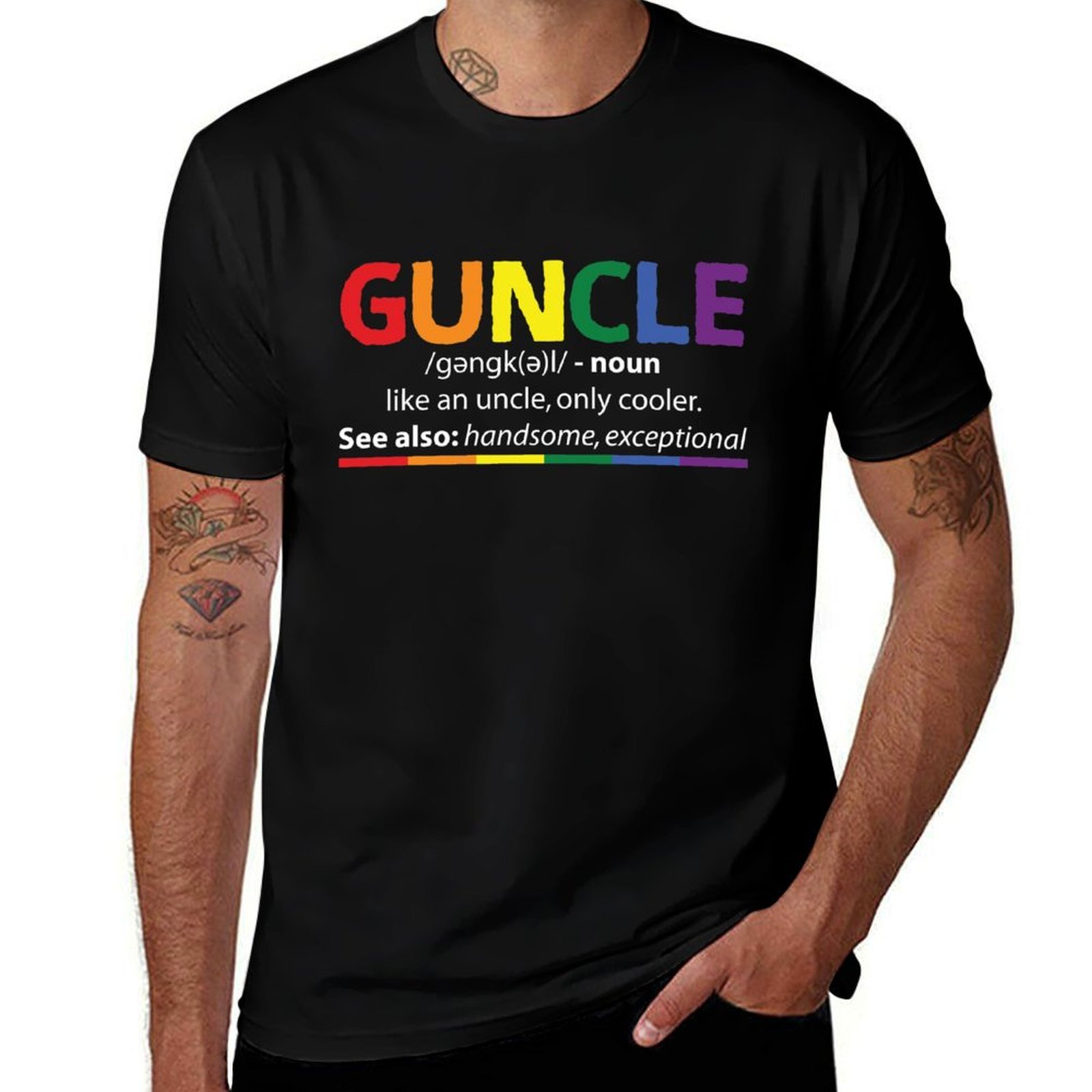 Street Fashion Definition - Guncle - T-shirt con la definizione