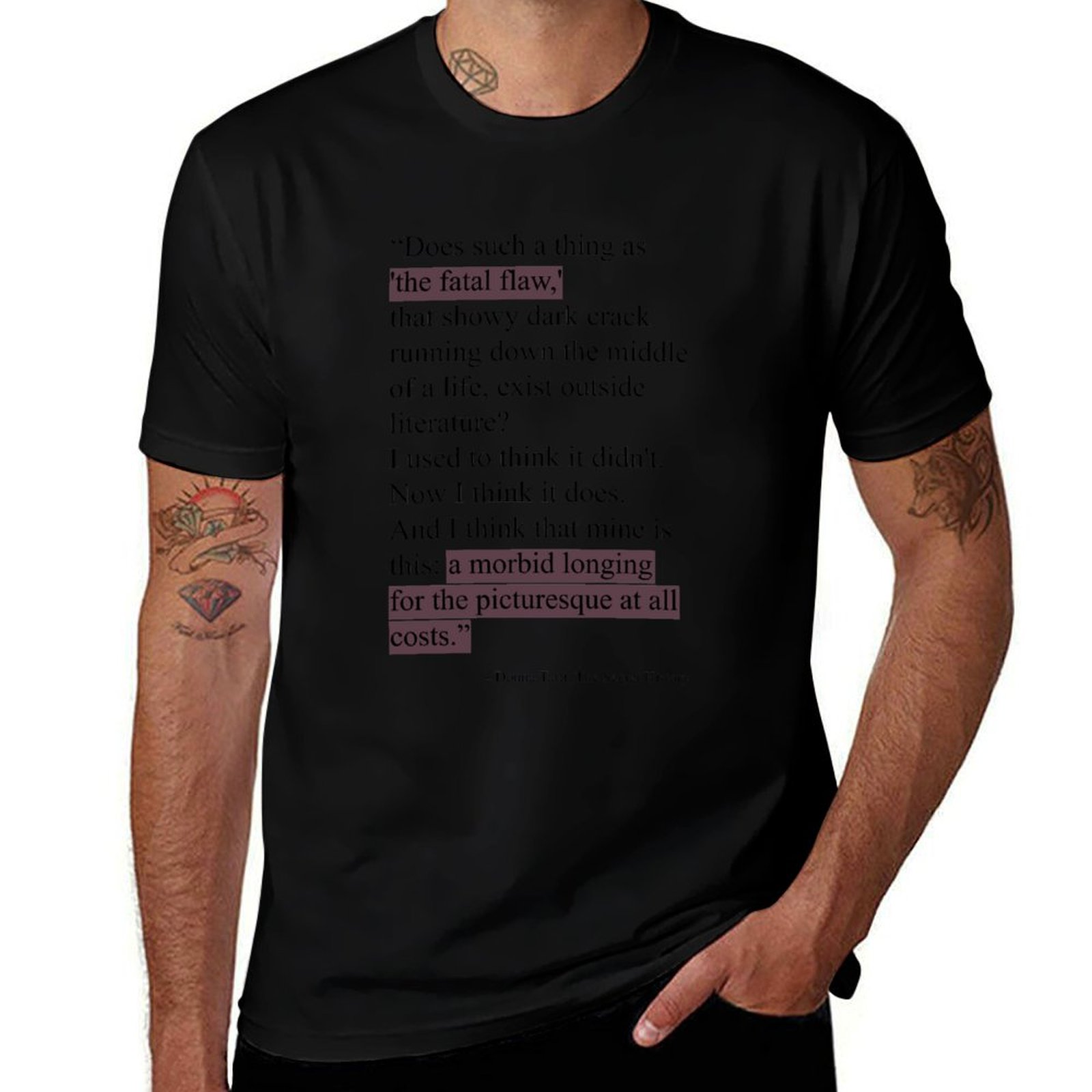 Street Fashion History - T-shirt con citazione di Donna Tartt