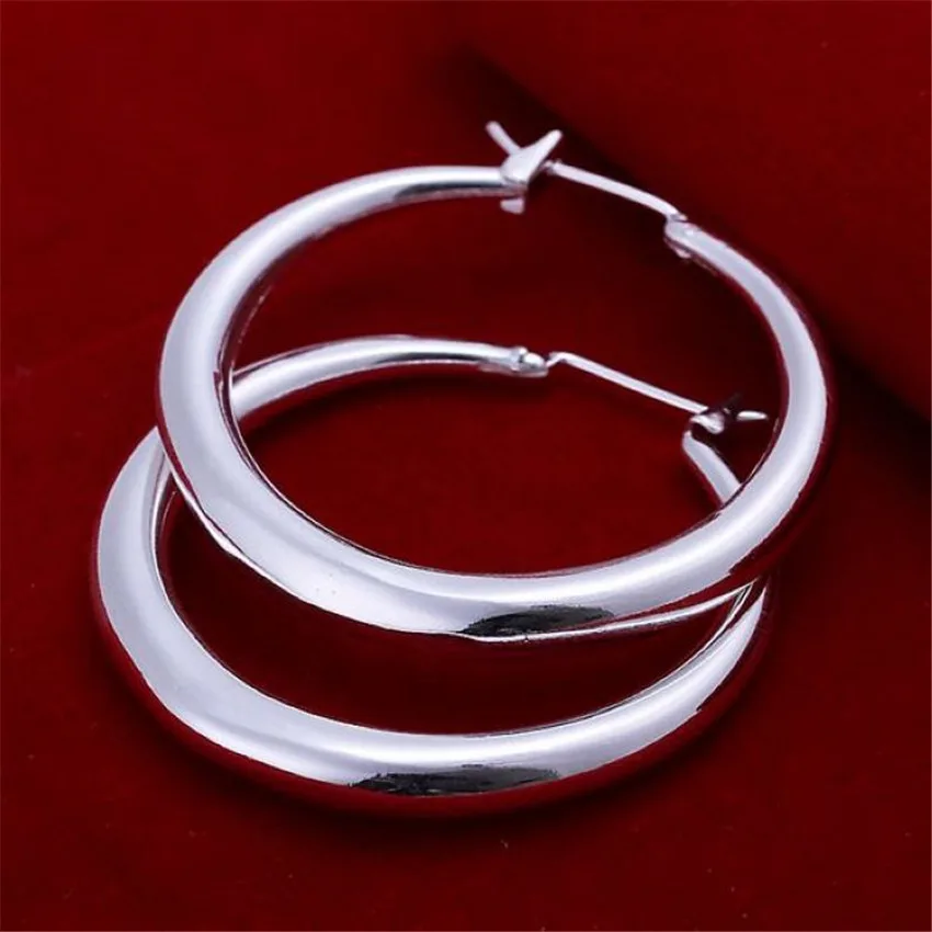 Street Fashion Earrings - Orecchini Rotondi di Lusso in Argento