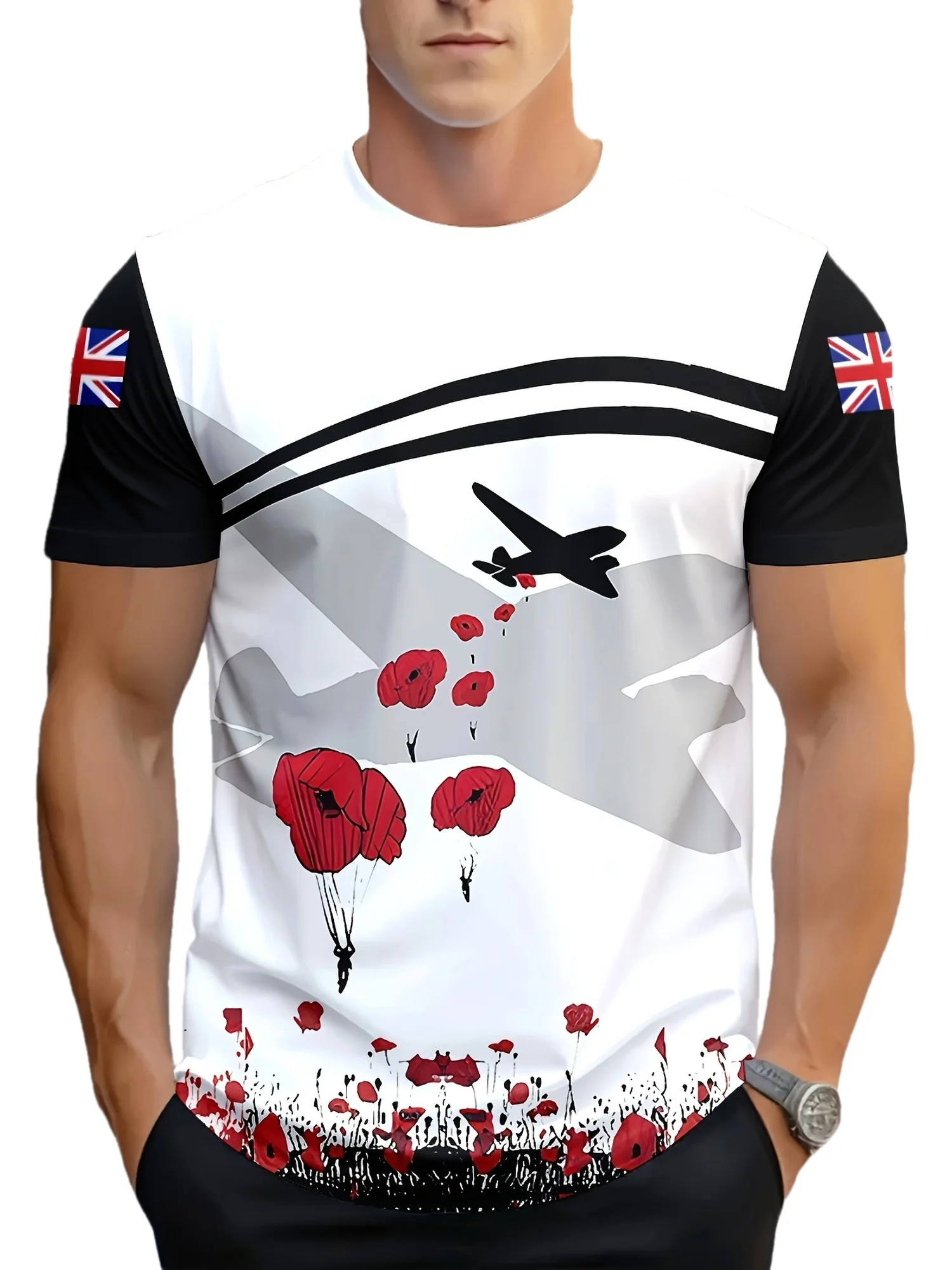 Street Fashion Uk - T-shirt da uomo con stampa a