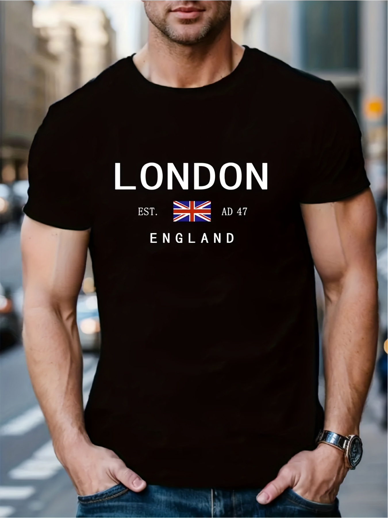Street Fashion In London - T-shirt con stampa London ENGLAND per