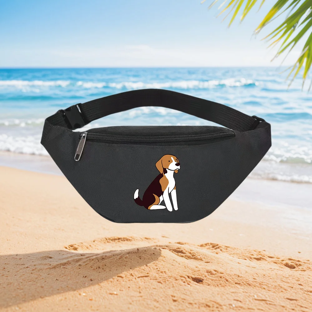 Street Fashion Pose - Adorabile cane Beagle seduto posa vita