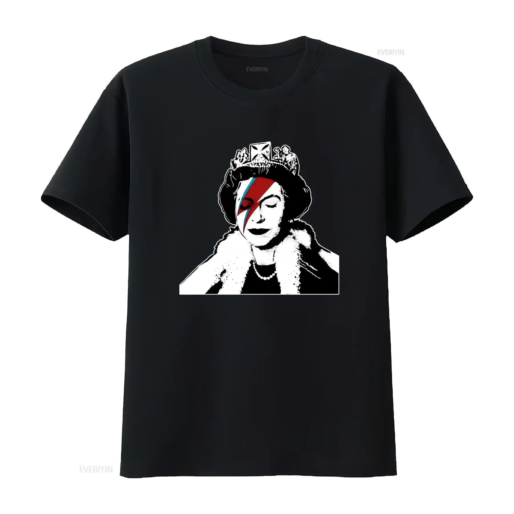 Street Fashion Uk - T-shirt Banksy Queen Graffiti Art Vintage