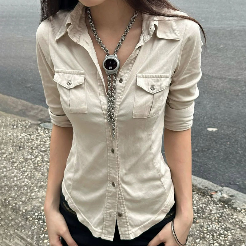 Street Fashion In Japanese - Camicie a mezza manica con bottoni