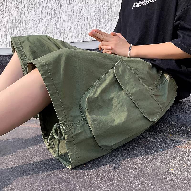 Cargo Pant Wide - Pantaloncini Cargo da Uomo Casual Estivi