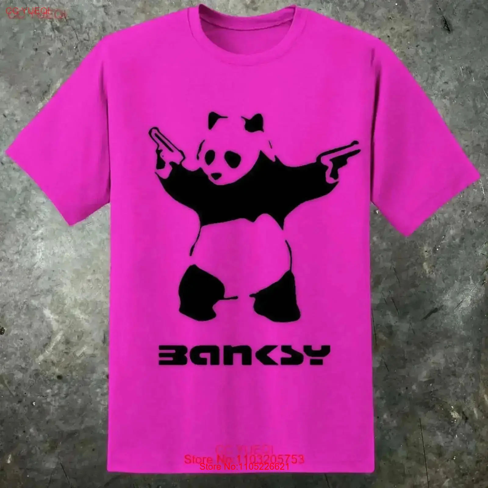 Street Fashion Uk - Maglietta da uomo Panda Guns ispirata