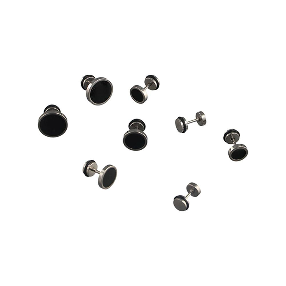 Orecchini a Perno Rotondi Neri - Street Fashion Earrings recensione e prezzo