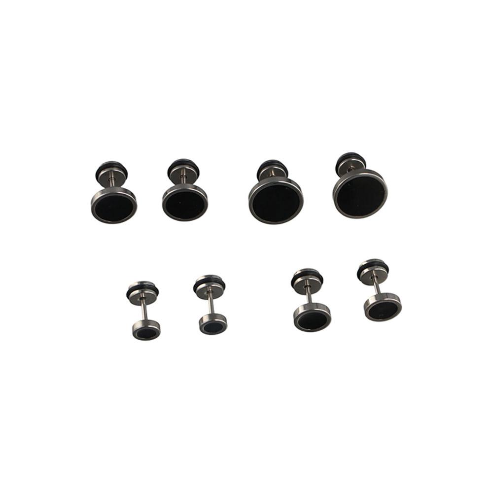 Orecchini a Perno Rotondi Neri - Street Fashion Earrings recensione e prezzo
