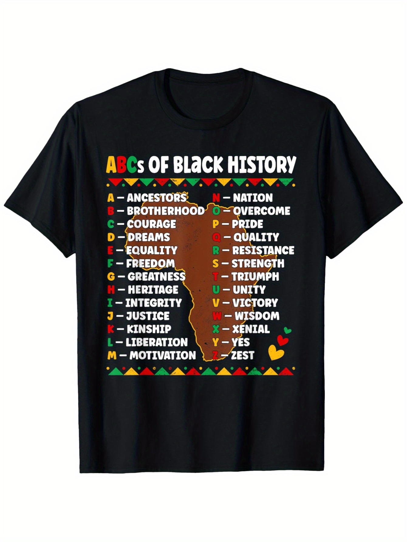 T-shirt ABCs of Black History  - Street Fashion History recensione e prezzo