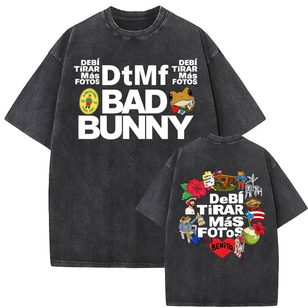 T-shirt Uomo Bad Bunny DTMF De - Foto Street Fashion recensione e prezzo