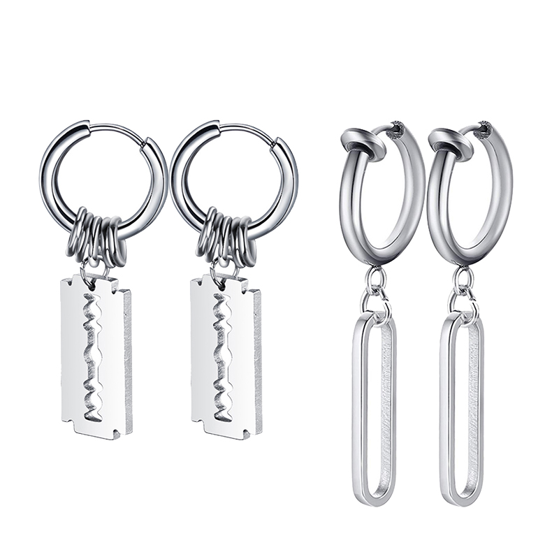 Orecchini con lama in acciaio  - Street Fashion Earrings recensione e prezzo
