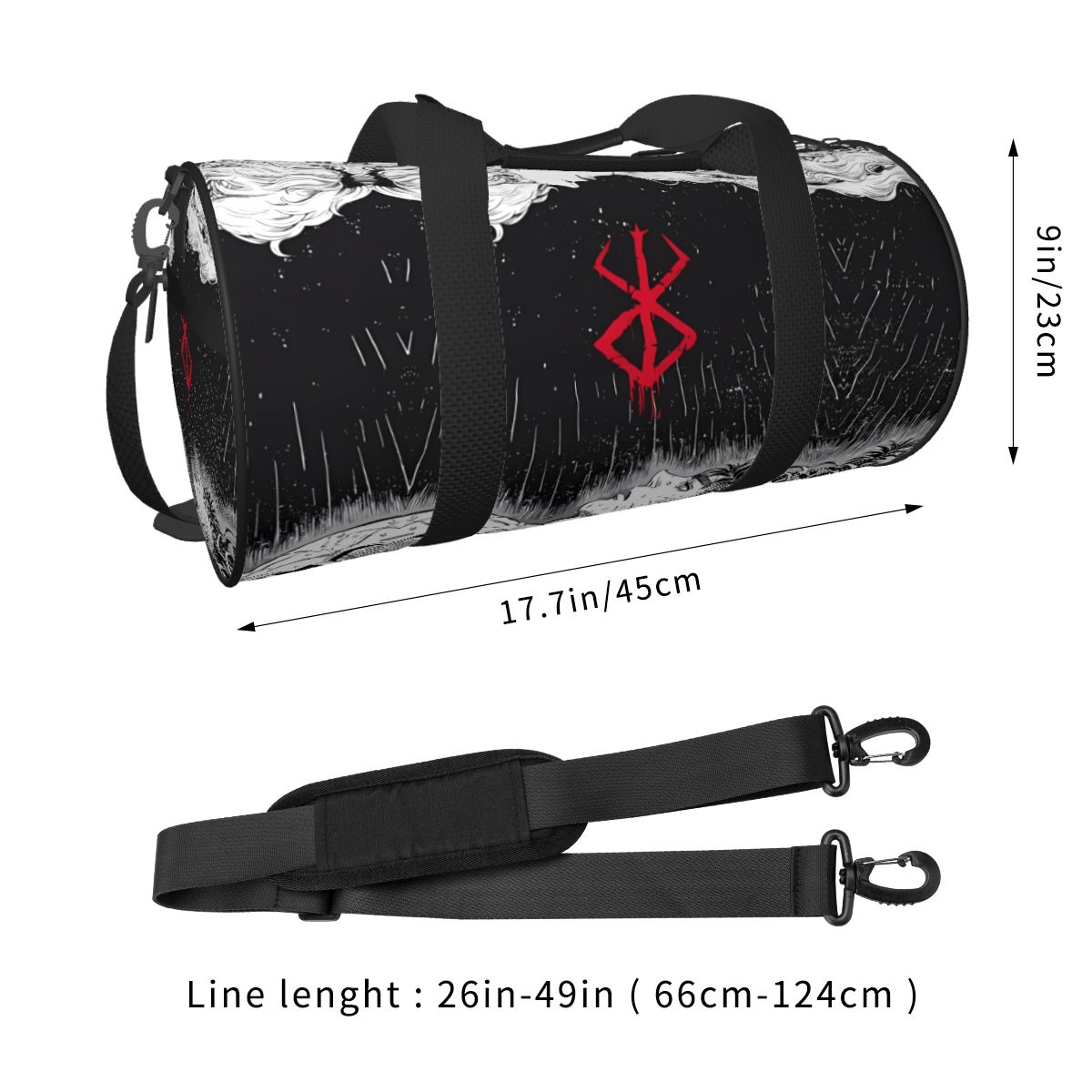 Borsa da palestra Bereserk Ani - Street Fashion Couple recensione e prezzo