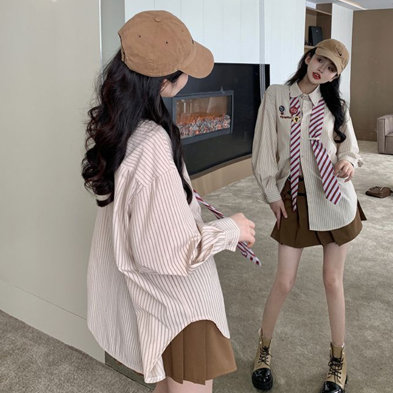 Camicie a righe donna Baggy Pr - Street Fashion In Japanese recensione e prezzo