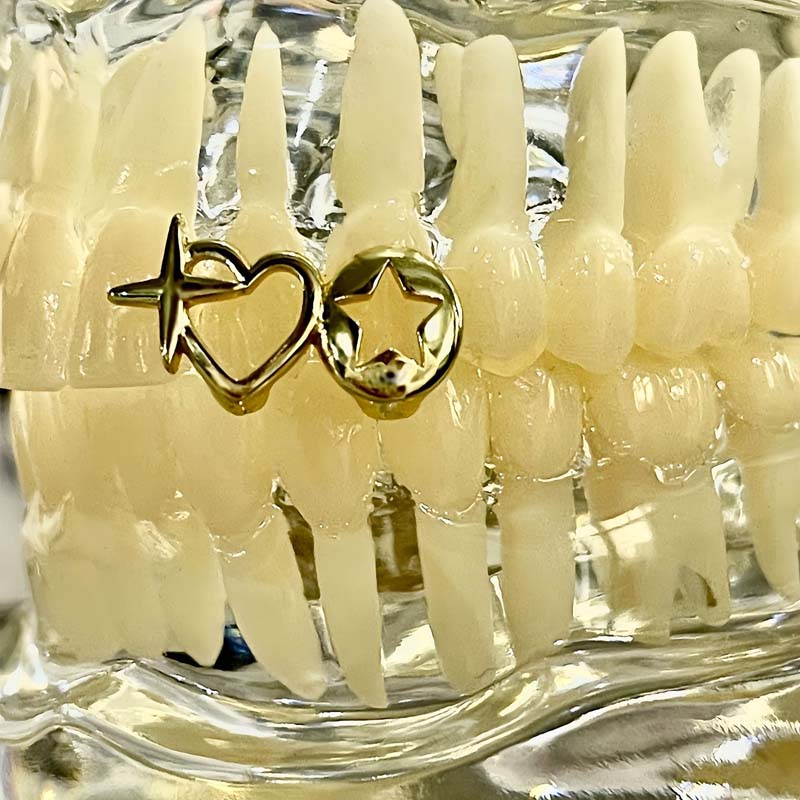 Punk Hip Hop Hollow Heart Dent - Street Fashion Jewelry recensione e prezzo