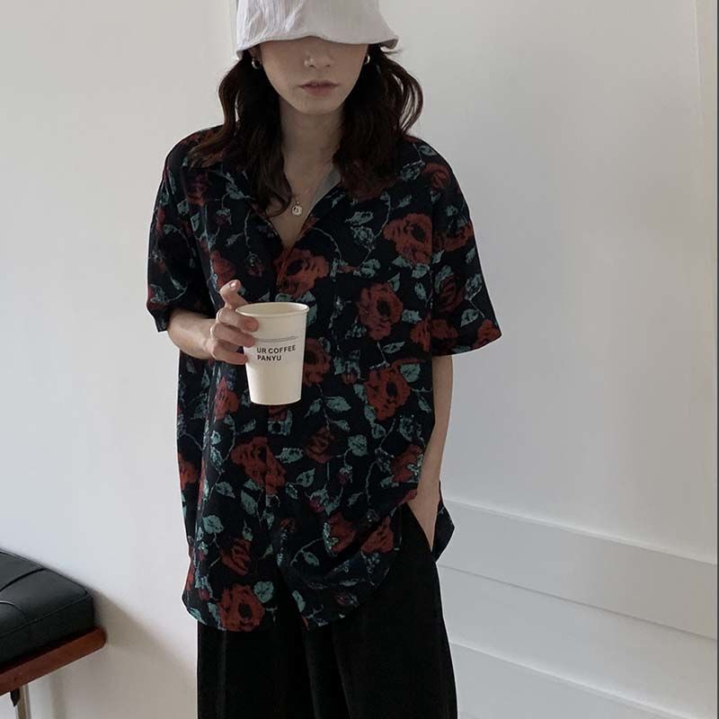 Camicie Donna Moda retrò Stamp - Street Fashion Hong Kong recensione e prezzo