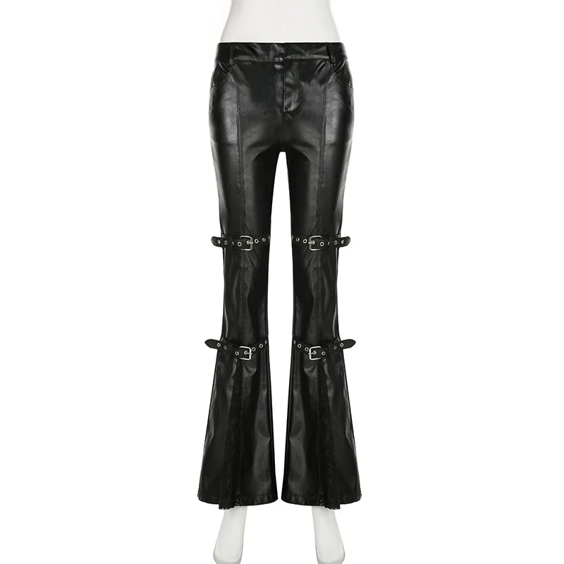 Pantaloni svasati in pelle PU  - Street Fashion Female recensione e prezzo